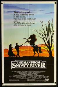 k474 MAN FROM SNOWY RIVER one-sheet movie poster '82 Kirk Douglas