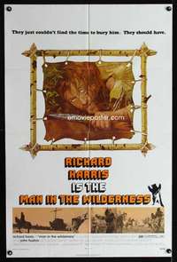 k477 MAN IN THE WILDERNESS one-sheet movie poster '71 Richard Harris