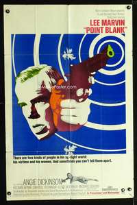 k587 POINT BLANK one-sheet movie poster '67 Lee Marvin, Angie Dickinson
