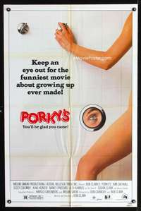 k589 PORKY'S one-sheet movie poster '82 Bob Clark teenage sex classic!