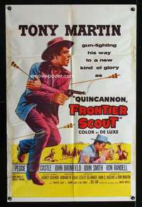k596 QUINCANNON FRONTIER SCOUT one-sheet movie poster '56 Tony Martin