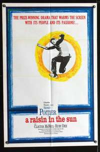 k600 RAISIN IN THE SUN one-sheet movie poster '61 Lorraine Hansberry