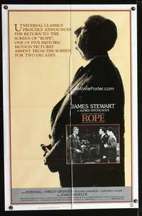 k616 ROPE one-sheet movie poster R83 James Stewart, Alfred Hitchcock