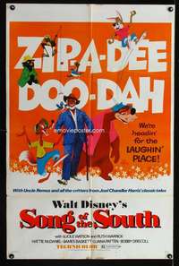 k651 SONG OF THE SOUTH one-sheet movie poster R72 Walt Disney, Uncle Remus
