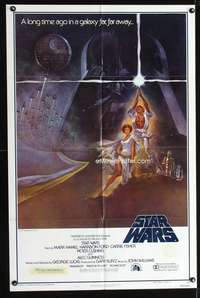 k664 STAR WARS style A 1sh movie poster '77 George Lucas classic!