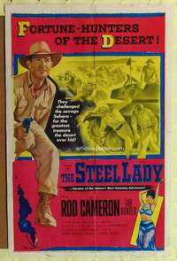 k666 STEEL LADY one-sheet movie poster '53 Rod Cameron in Sahara Desert!