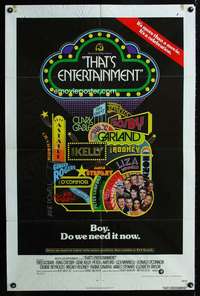 k720 THAT'S ENTERTAINMENT one-sheet movie poster '74 classic scenes!