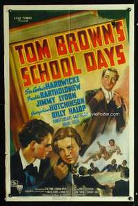 k737 TOM BROWN'S SCHOOL DAYS one-sheet movie poster '40 Bartholomew