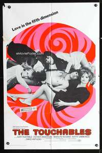 k744 TOUCHABLES one-sheet movie poster '68 fifth dimension sex!
