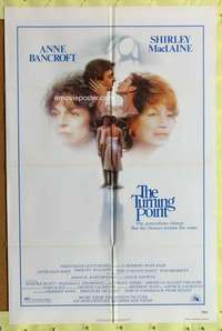 k749 TURNING POINT one-sheet movie poster '77 Shirley MacLaine, Bancroft