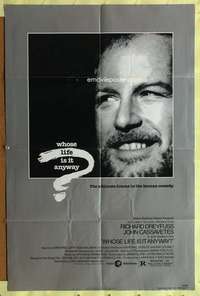 k781 WHOSE LIFE IS IT ANYWAY one-sheet movie poster '81 Richard Dreyfuss