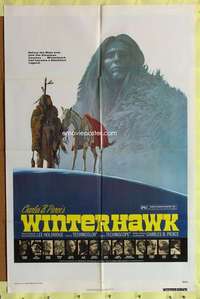 k788 WINTERHAWK one-sheet movie poster '75 Leif Erickson, Charles B. Pierce