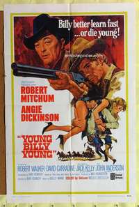 k800 YOUNG BILLY YOUNG one-sheet movie poster '69 Robert Mitchum, Dickinson