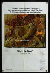 n027 ALFRED THE GREAT one-sheet movie poster '69 Hemmings, Michael York