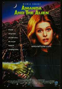 n032 AMANDA & THE ALIEN one-sheet movie poster '95 Nicole Eggbert