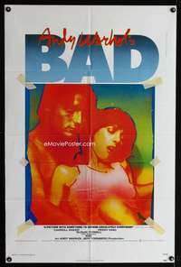 n036 ANDY WARHOL'S BAD one-sheet movie poster '77 Carroll Baker, Perry King