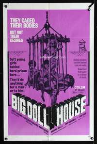 n056 BIG DOLL HOUSE one-sheet movie poster '71 Pam Grier, sexy caged girls!