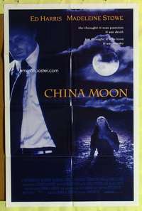 n100 CHINA MOON one-sheet movie poster '94 Ed Harris, Madeleine Stowe