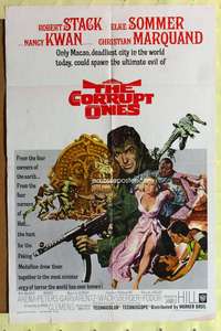 n115 CORRUPT ONES one-sheet movie poster '67 orgy of evil, Robert Stack