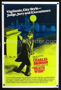 n130 DEATH WISH int'l one-sheet movie poster '74 Charles Bronson, Winner