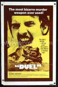 n145 DUEL international 1sh '72 Steven Spielberg, Dennis Weaver