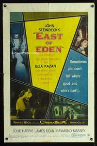 n149 EAST OF EDEN one-sheet movie poster '55 1st James Dean, Steinbeck