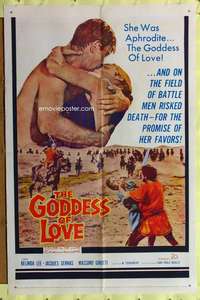 n213 GODDESS OF LOVE one-sheet movie poster '60 Belinda Lee as Aphrodite!