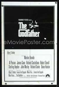 n214 GODFATHER int'l one-sheet movie poster '72 Francis Ford Coppola classic!