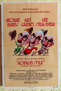 n215 GOING IN STYLE one-sheet movie poster '79 George Burns, Art Carney