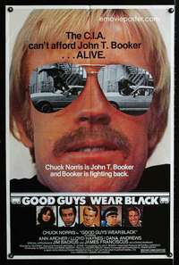 n220 GOOD GUYS WEAR BLACK one-sheet movie poster '77 tough Chuck Norris!