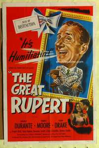 n230 GREAT RUPERT one-sheet movie poster '50 Jimmy Durante, Irving Pichel