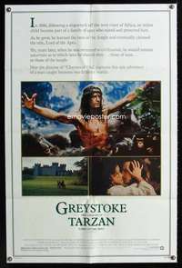 n237 GREYSTOKE one-sheet movie poster '83 Christopher Lambert as Tarzan!