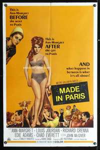 n344 MADE IN PARIS one-sheet movie poster '66 super sexy Ann-Margret!
