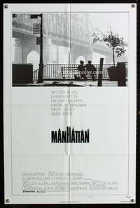 n359 MANHATTAN style B one-sheet movie poster '79 Woody Allen, Hemingway