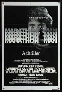 n362 MARATHON MAN one-sheet movie poster '76 Dustin Hoffman, Schlesinger