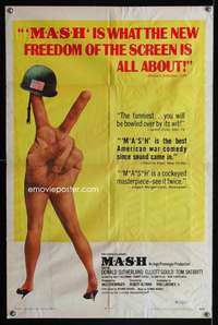 n376 MASH one-sheet movie poster '70 Robert Altman, Elliott Gould