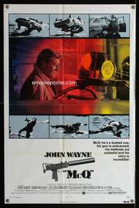 n383 McQ one-sheet movie poster '74 John Sturges, detective John Wayne!