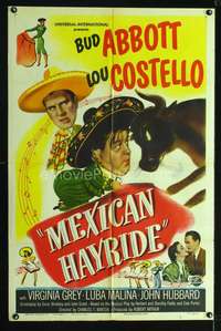 n391 MEXICAN HAYRIDE one-sheet movie poster '48 matador Abbott & Costello!