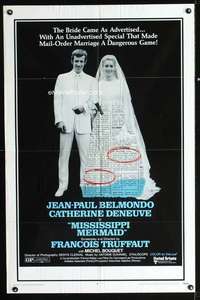 n397 MISSISSIPPI MERMAID one-sheet movie poster '70 Francois Truffaut
