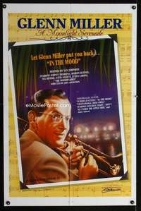 n403 MOONLIGHT SERENADE one-sheet movie poster '85 Desmond as Glenn Miller!