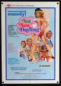 n427 NOT NOW DARLING one-sheet movie poster R76 super sexy Julie Ege!
