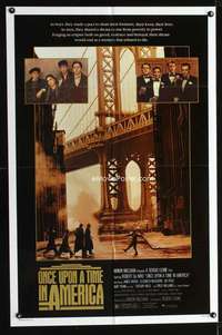 n435 ONCE UPON A TIME IN AMERICA one-sheet movie poster '84 Sergio Leone