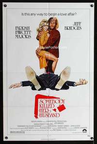 n517 SOMEBODY KILLED HER HUSBAND one-sheet movie poster '78 Farrah Fawcett