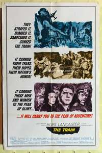 n584 TRAIN style A one-sheet movie poster '65 Burt Lancaster, John Frankenheimer