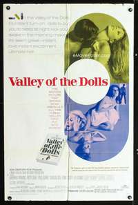 n598 VALLEY OF THE DOLLS one-sheet movie poster '67 sexy Sharon Tate!