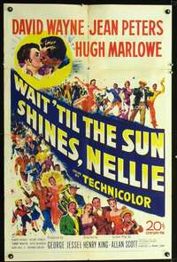 n606 WAIT TILL THE SUN SHINES, NELLIE one-sheet movie poster '52 D. Wayne