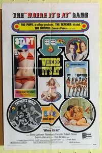 n618 WHERE IT'S AT one-sheet movie poster '69 Las Vegas casino gambling!