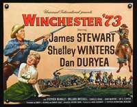 n121 CRISS CROSS/WINCHESTER '73 one-sheet movie poster '58 James Stewart