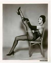 p164 JOAN COLLINS 8x10 movie still '50s sexiest lingerie close up!