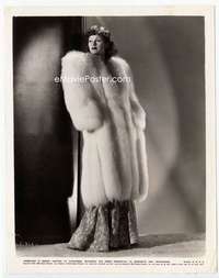 p190 LUCILLE BALL 8x10 movie still '40s portrait in wild fur coat!